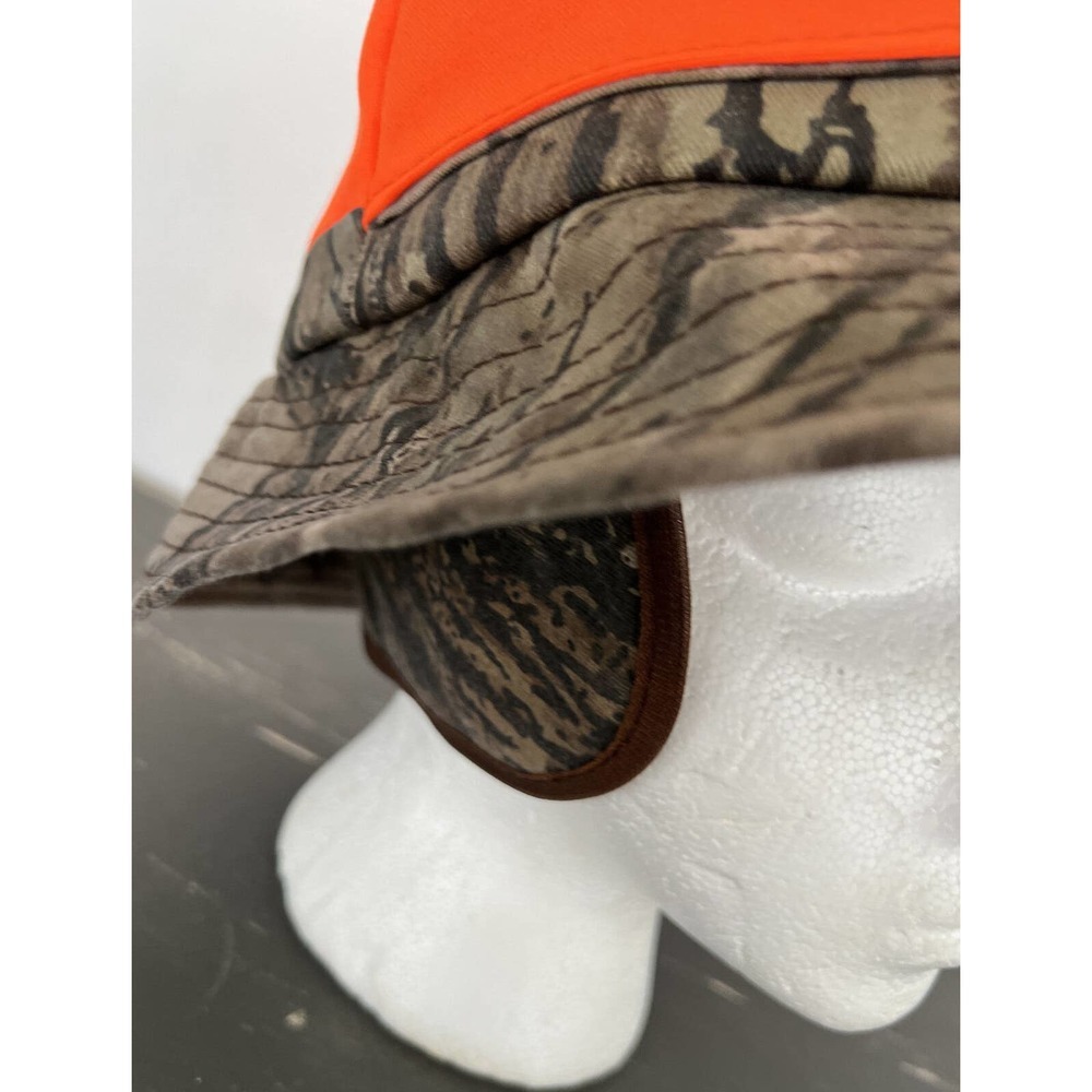 Rudy Duck Apparel Co. Real Tree Camo Blaze Orange Thinsulate Hat Cap Ear Flaps View 5